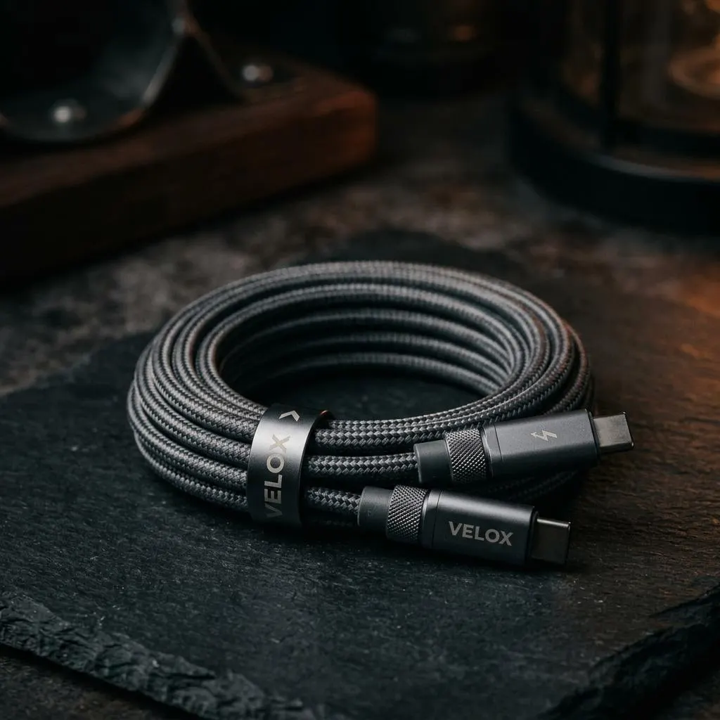 USB-C to USB-C Braided Cable - 6 ft